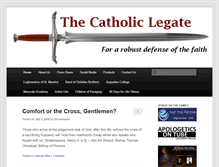 Tablet Screenshot of catholic-legate.com